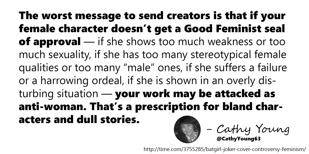 CheshireCatStud's tweet image. #GamerGate In light of the Joss Whedon debacle, I think it's worth remembering what @CathyYoung63 said.