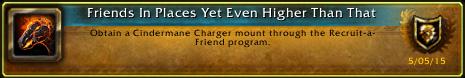 I just earned the [Friends In Places Yet Even Higher Than That] Achievement! #Warcraft
