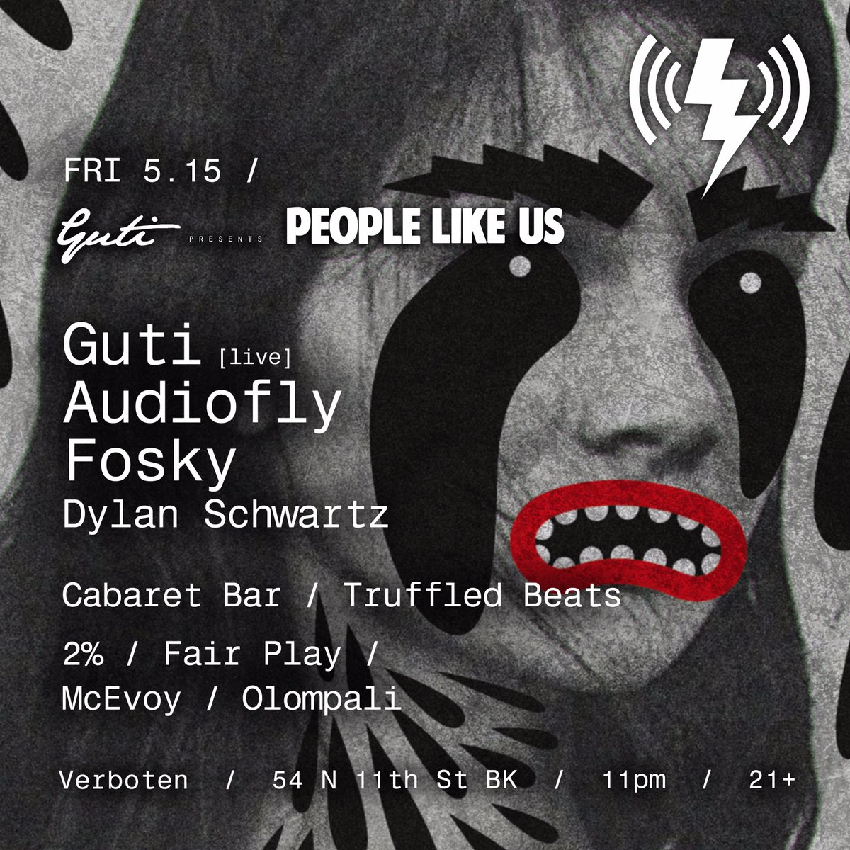 Next FRI 5.15 <a href="/guti_desolat/">guti</a> / <a href="/audioflymusic/">Audiofly</a> / <a href="/Foskymusic/">Fosky</a> // Truffled Beats / 11PM / Tix: bit.ly/VerbotenNY