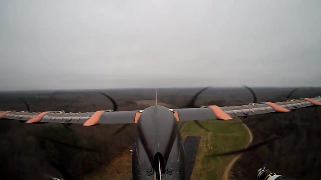 NASA's 10-Engine Electric Plane Takes Off and Lands Like a Helicopter