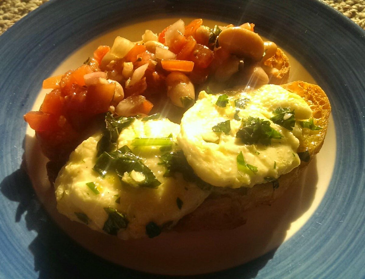 Josh Gamble (@chefjoshgamble) on Twitter photo Made marinated mozzarella and white bean bruschetta on <a href="/chabasobakery/">Chabaso</a> ciabatta crostini Made marinated mozzarella and white bean bruschetta on <a href="/chabasobakery/">Chabaso</a> ciabatta crostini
