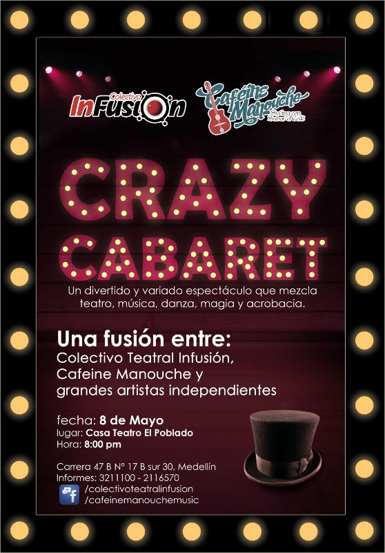 CafeineManouche's tweet photo. Los esperamos este viernes 8 de mayo con una propuesta loca;  cabaretera y con un poco de picante. http://t.co/umDsCDq8eQ
