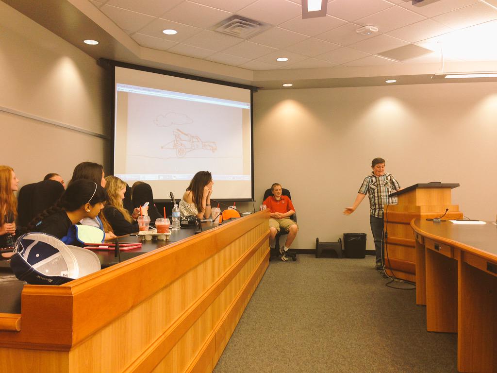 Best moment of #LKStudentVoice What happens when your slide plays Houdini? "Make it reappear!" <a href="/BrodyWarne/">Brody</a> #lkdsb