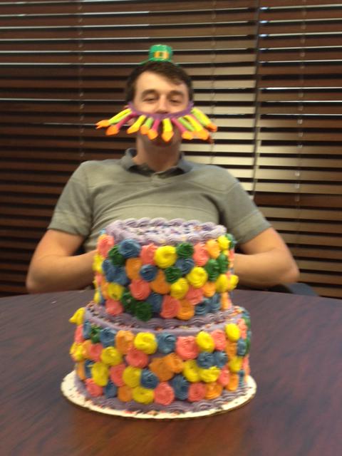 VelocityWebwork's tweet image. Nothing like delicious cake at work on your birthday! #HappyBirthday Mark!