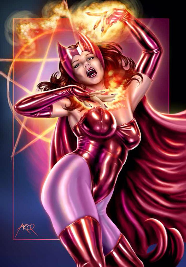 I AM THE SCARLET WITCH!! *transforms into my Hero identity and grins*