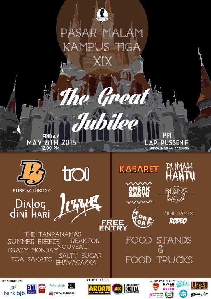 StereoSnapID's tweet photo. TODAY ! 8 may'15 : @PMKTXIX || at LAP PUSENIF || with @PureSaturdayBdg
@lizzieband @dialogdinihari || FREE!! http://t.co/d6eujZ7lrh