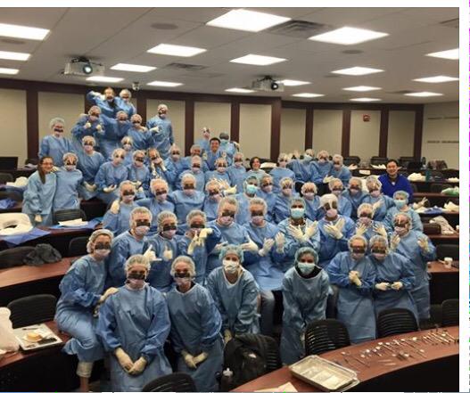 PaceLHHPA's tweet photo. Class of 2016 scrubbing in #preparingforthe#OR http://t.co/dembHv36mQ