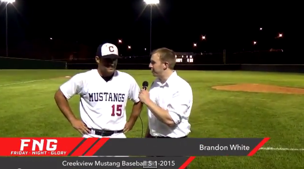 Friday Night Glory (@fridaynghtglory) on Twitter photo Creekview P Brandon White after win over Newman Smith 4-30-15 fridaynightglory.com/brandon-white/ <a href="/creekviewmedia/">Mustang Media</a> <a href="/CreekviewATH/">CreekviewAthletics</a> Creekview P Brandon White after win over Newman Smith 4-30-15 fridaynightglory.com/brandon-white/ <a href="/creekviewmedia/">Mustang Media</a> <a href="/CreekviewATH/">CreekviewAthletics</a>