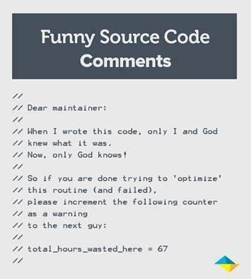 codeinterpreter's tweet image. #programming
What will you do if you face this kind of comment in a source code?