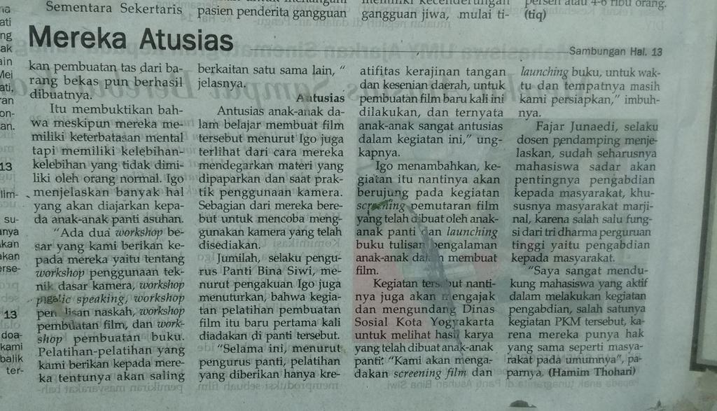 Liputan kegiatan <a href="/TimPKMUMY/">Keluarga PKM UMY</a> Catur Igo dkk di Tribun hari ini cc <a href="/IK_UMY2012/">Komunikasi UMY 2012</a> <a href="/IK_UMY2013/">Komunikasi UMY 2013</a> <a href="/ikomUMY_14/">komunikasi 2014</a> <a href="/UMYogya/">UMY</a>