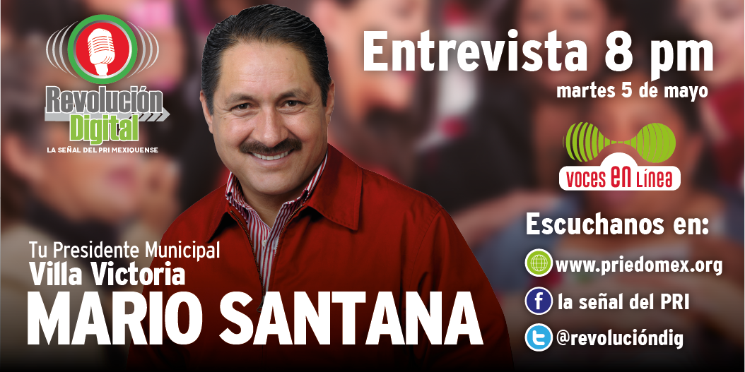 #NoTePierdas la entrevista mañana 8pm a #MarioSantana Candidato a Pdte Mpal de #VillaVictoria #LosMejoresCandidatos