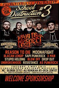 TODAY! SCHOOL DESTRUCTION #3 at JNM see musikafe.com/v/10771  | @antiloserYK <a href="/knockdown_YK/">KnockdownYKHC</a> <a href="/paynorespect/">Pay No Respect</a>