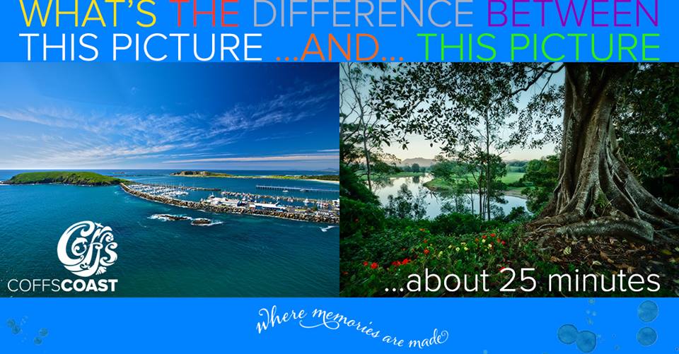 coffscoast's tweet photo. Beach to bush in just minutes. Discover the diverse landscape &amp; activities on #CoffsCoast http://t.co/r2vPJ1OkUf http://t.co/KAP2aQVnfz