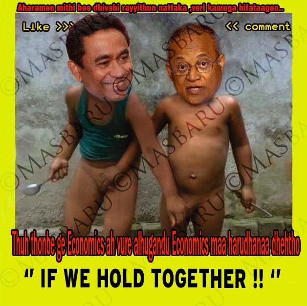 masbaroo's tweet photo. #Yagunda and #Golhabo holding together “Do you still want me to touch myself?” #Maldives http://t.co/11DxcBVbvD