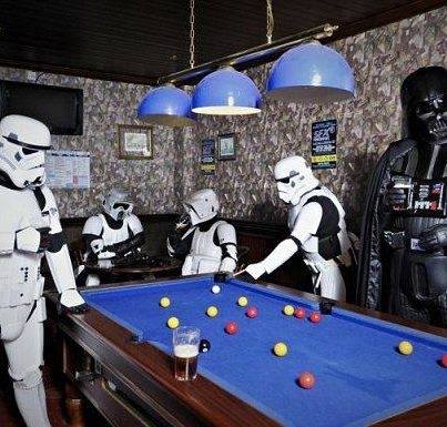 poolcuesdotcom's tweet image. Even storm troopers like to play #MayTheFourthBeWithYou #StarWarsDay