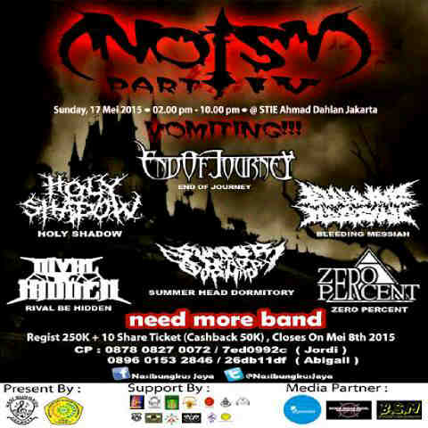 Eggy46Eggy's tweet image. Proudly present "NOISY PARTY PART IV" come and join us ☺ \m/ cp : Aries (26DB11df)@NasibungkusJaya @ULTISCERE