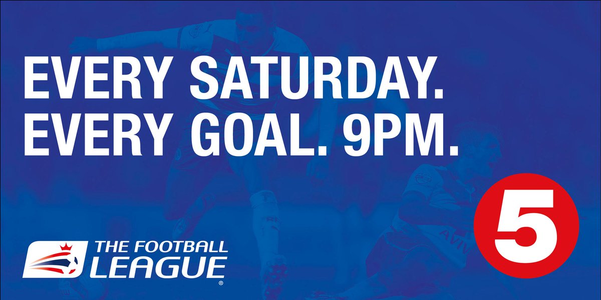 EFL's tweet image. Football League highlights in prime-time 9pm slot on @channel5_tv from 2015/16 &amp;gt;&amp;gt; po.st/1pvXYo #footballon5