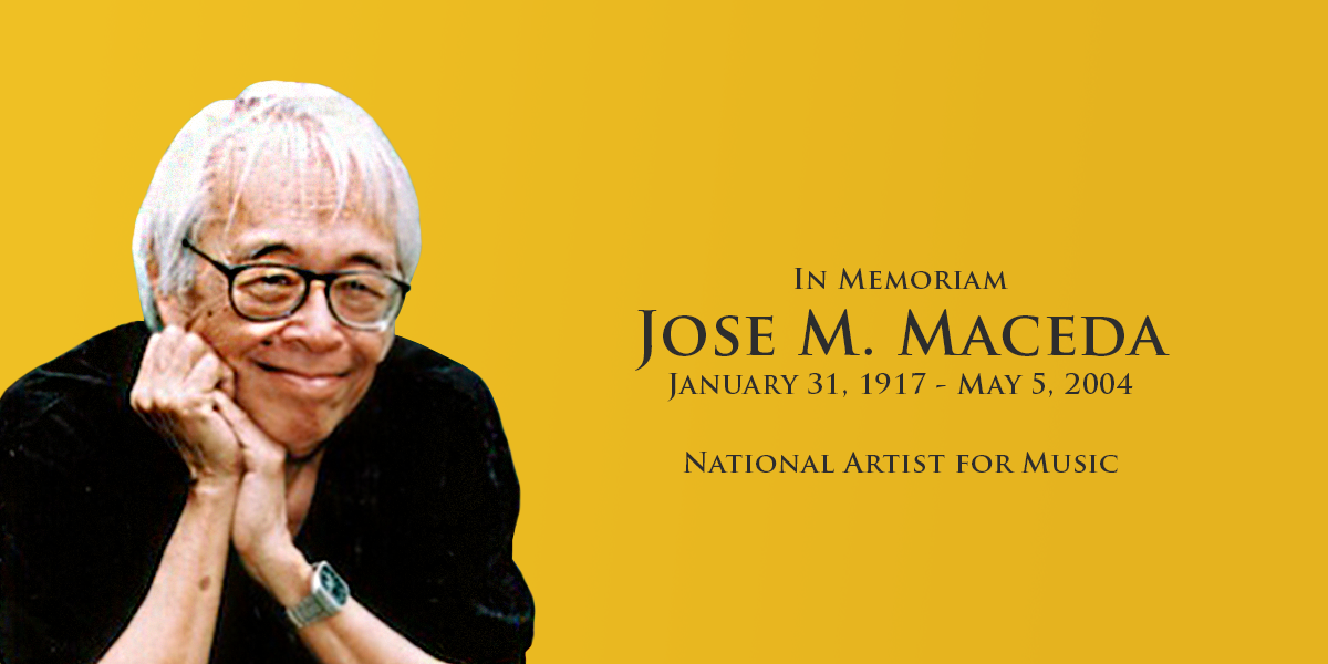Official Gazette Ph On Twitter Today Is The 11th Death Anniversary Of Jose Maceda National Artist For Music Http T Co 7hc6xdm70m Http T Co Nubgkqbzvr