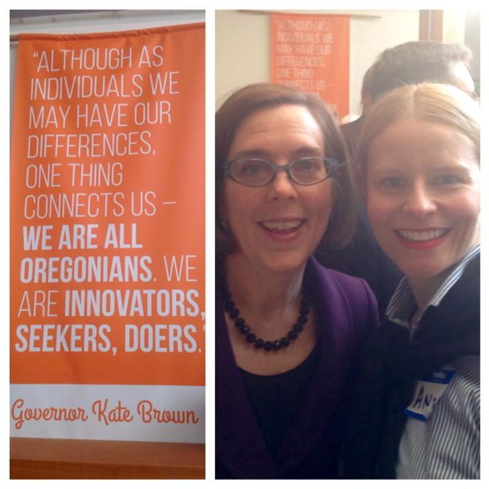 annemiller503's tweet photo. What an honor to tell Gov. Brown about w/you and our plan to create jobs in tech, healthcare, and fashion. #comcapor http://t.co/uEerDkHnKc