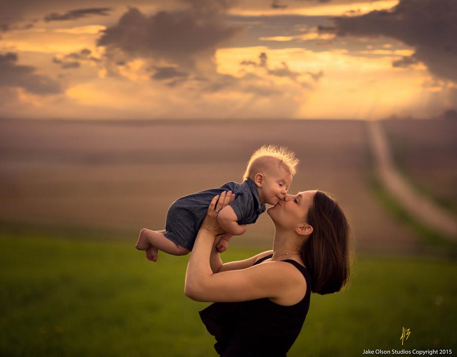 Mom and son love