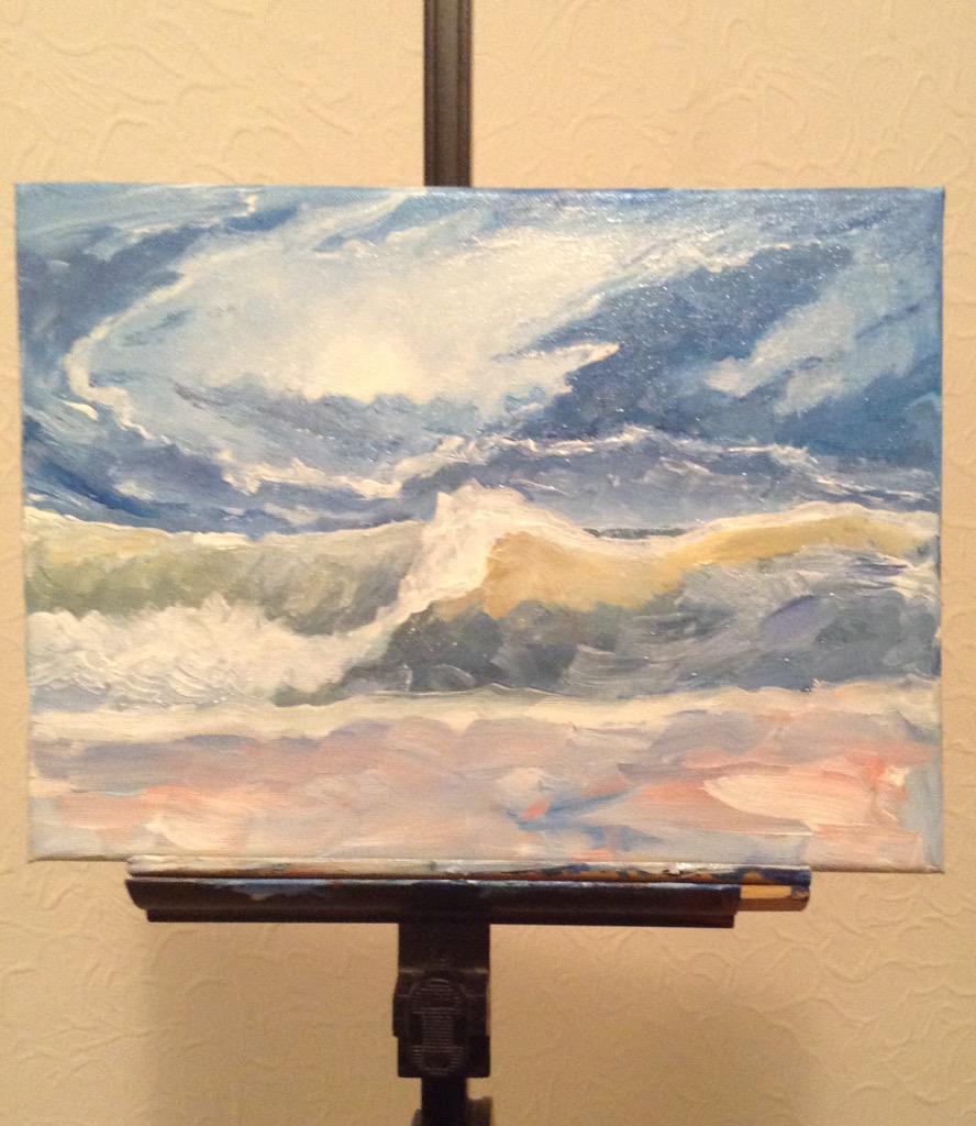MarkSeascape's tweet photo. New painting underway! 
#workinprogress #painting #wave #ArtLovers #artforsale http://t.co/aPW2kCNAtV