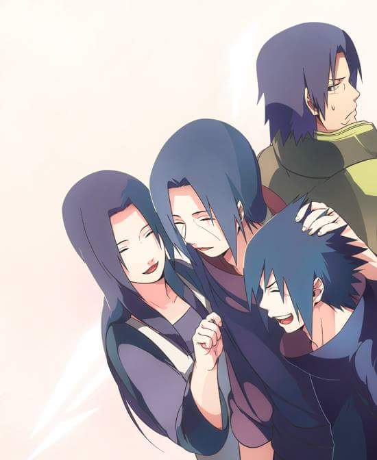 Uchiha Mikoto,Uchiha Itachi,Uchiha Sasuke and Uchiha Fugaku.