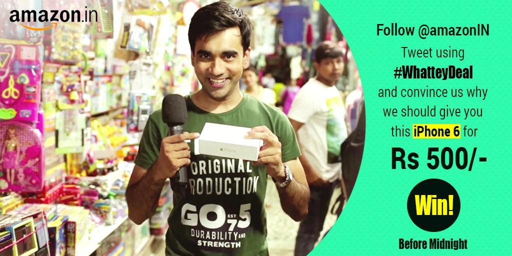amazonIN's tweet image. An #iphone6 is up for grabs. Send in your reasons to convince us now. ( Hint:- We love pictures and videos)