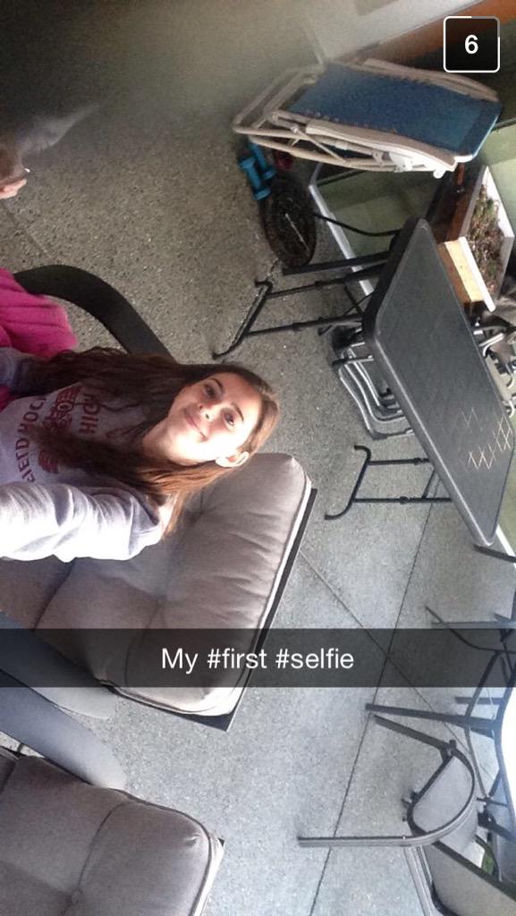 But first let me take a selfie