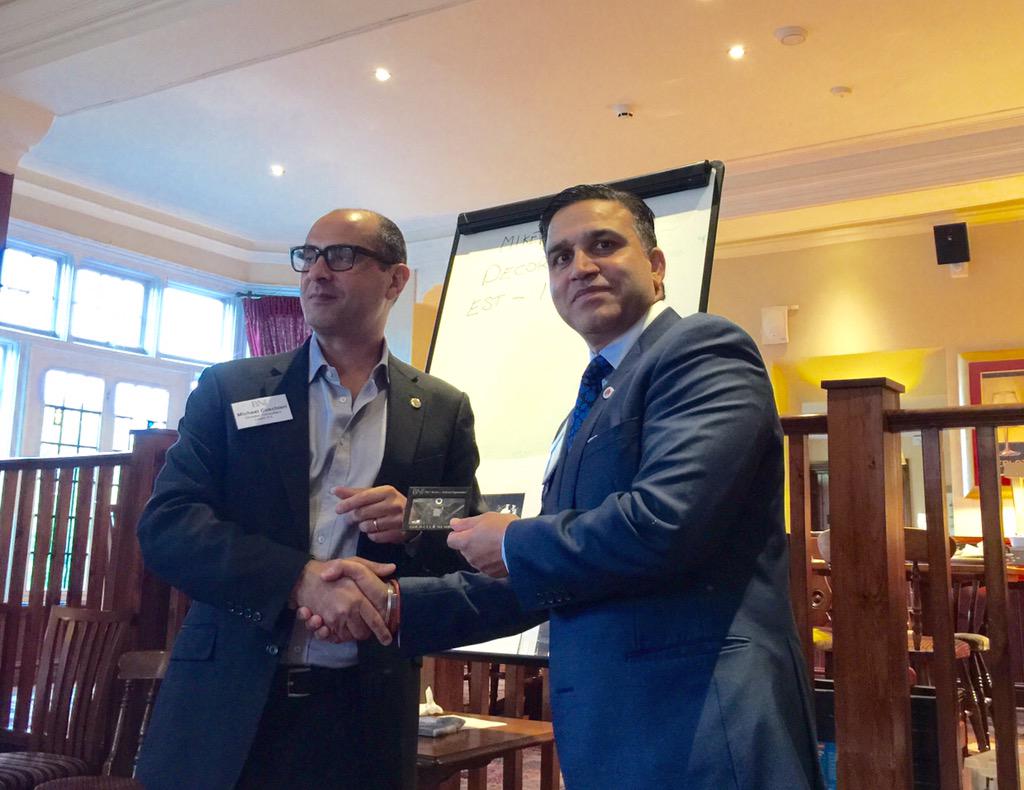 BNI_Meridian's tweet photo. @DarshanSunger of @3oaksestates awarded @BNI_LNE Gold Club Member badge by @mcsquareltd @PhilBerg88 http://t.co/I9vpHPaiAy