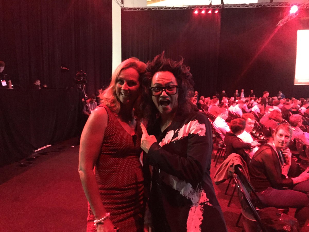 smbdig's tweet photo. It’s @shingy and @NaomiSimson before they take the stage at the #CeBITAus Keynote! http://t.co/AVx0SL2yr6