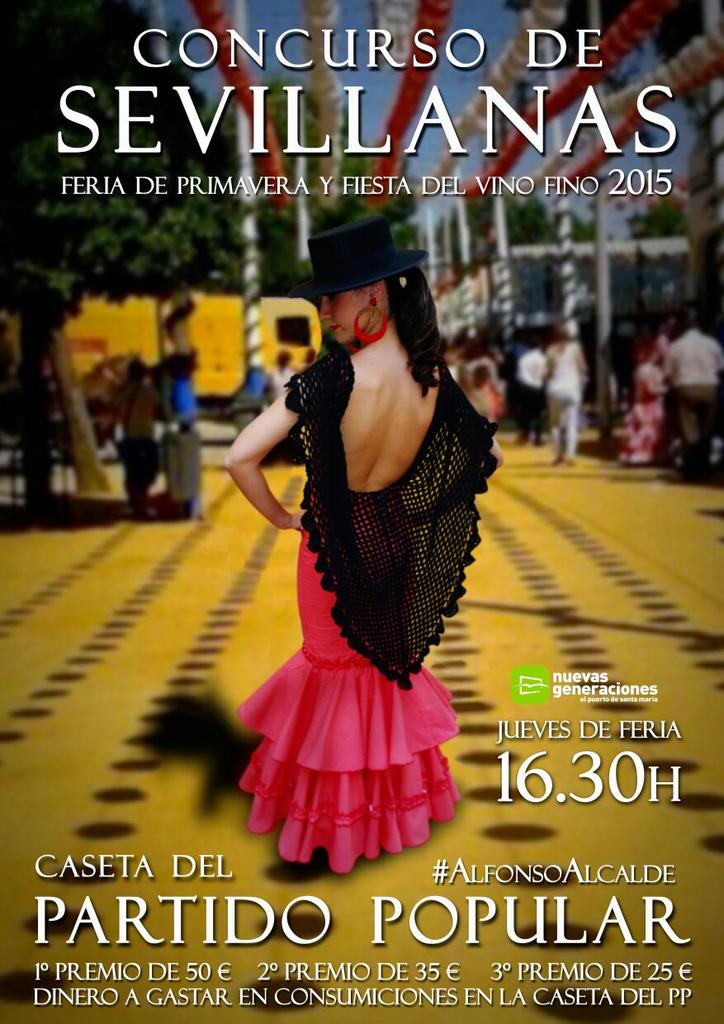 JavierBelloGonz's tweet photo. Desde ya podéis animaros y apuntaros al Concurso de Sevillanas de @NNGGPtoStaMaria a través de facebook. http://t.co/cLTuJfHkz3
