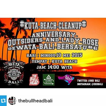 Yuk ciptakan Kuta bersih dan indah bersama <a href="/OSD_BALI/">outSIDers BALI</a>   @TheBullheadBali <a href="/bali_bersih/">KomunitasBaliBersih</a> <a href="/ecoBaliRecycle/">ecoBali Recycling</a> <a href="/SID_Official/">SID</a>