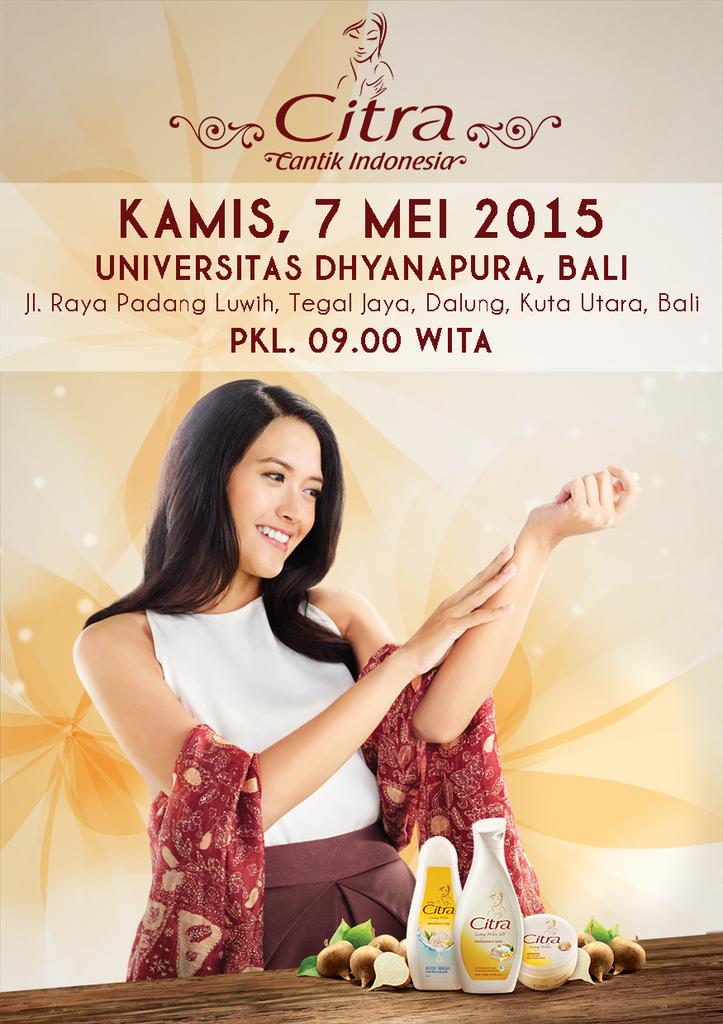Bemundhira's tweet photo. Citra at UNDHIRA. Seminar &amp; Talkshow kecantikan. Kamis, 7 Mei 2015: Ruang Aula UNDHIRA. http://t.co/5gRaxijQXR