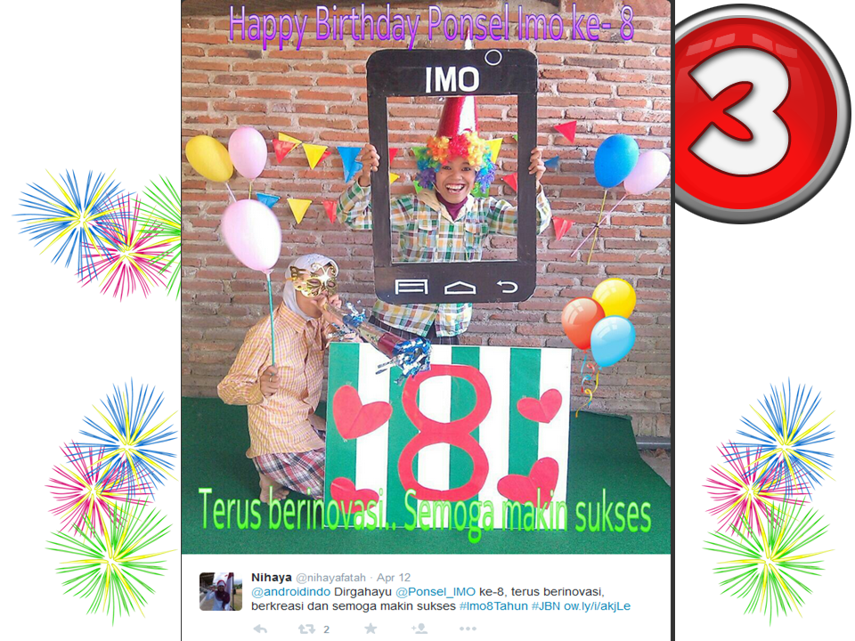 Ponsel_IMO's tweet photo. INILAH DIA TEMAN &amp; SAHABAT Yg BERHASIL MEMENANGKAN LOMBA KARTU UCAPAN KREATIF HUT 8 TAHUN IMO. @droidindo #imo8tahun http://t.co/0UiXyeqIWE