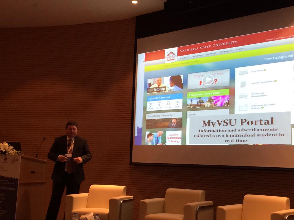 colden_clark's tweet photo. True personalized Student Engagement at Valdosta State, presented @ArabHEUG http://t.co/TGUMc56kBe