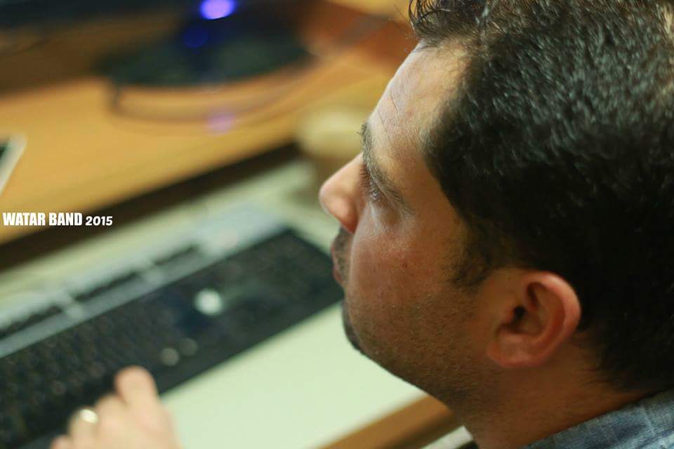 Recording session #WatarBand #Gaza