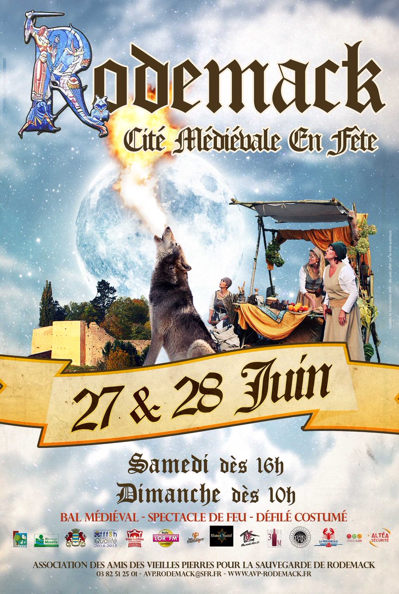 Découvrez l'affiche de "Rodemack Cité Médiévale en Fête" 2015 !