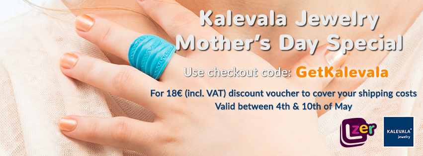 Launzer's tweet photo. No shipping costs on #3dprinted @KalevalaKoru this week! #mothersday #äitienpäivä #kalevalakoru #kalevalajewelry http://t.co/7XY8IvIwUD