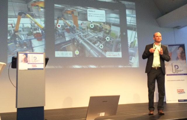 VDMAonline's tweet photo. Augmented Reality für Industrie 4.0, Axel Lechler, Metaio GmbH #UID15 http://t.co/2L3q8oZi1C