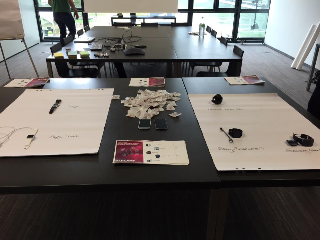 molutions's tweet photo. #DTHackBar wanna touch some wearables? http://t.co/jLCoKppWTu