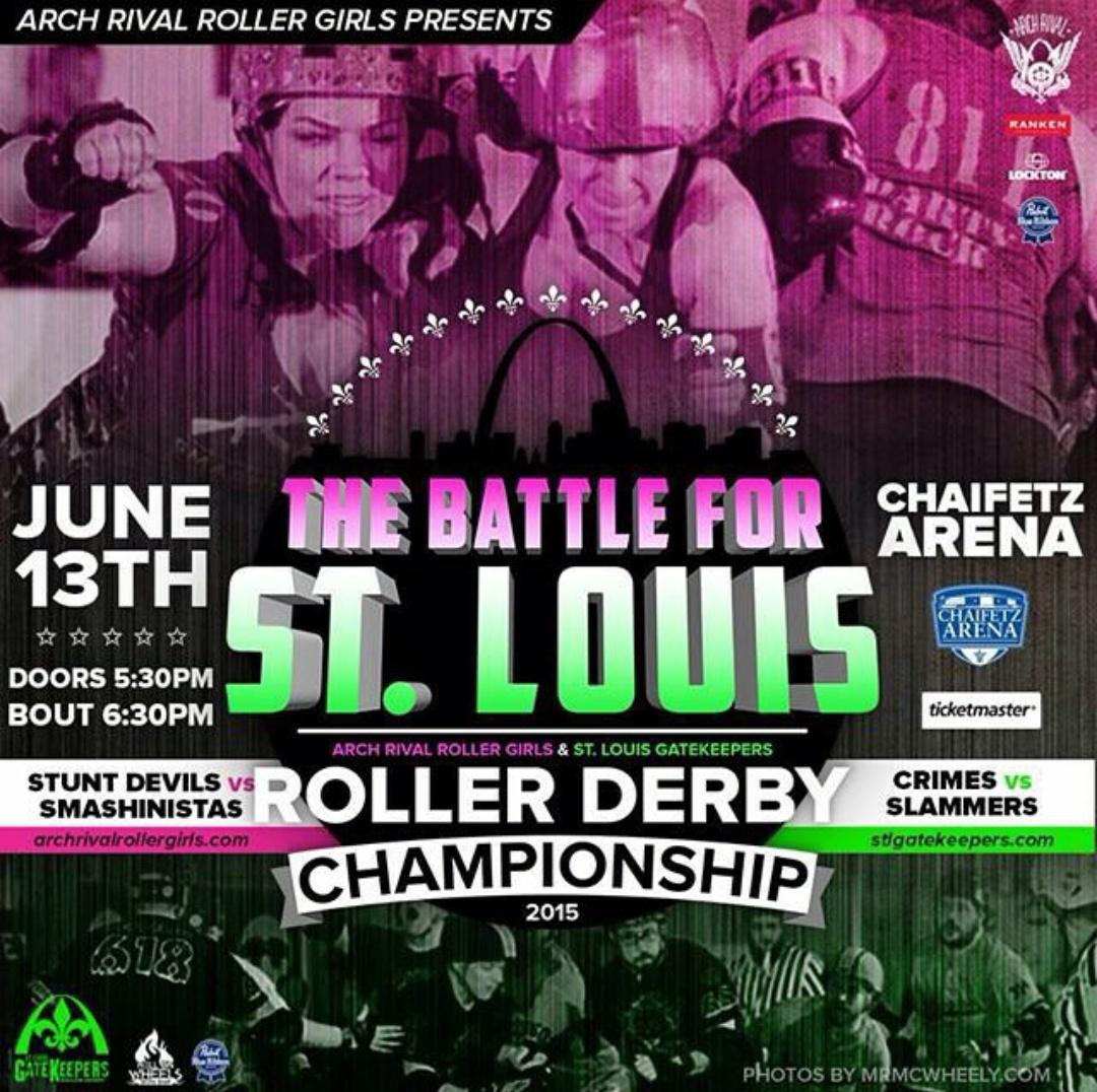 StLGateKeepers's tweet photo. Game on #StLouis #STL #rollerderby http://t.co/I7Ymqo6Wlm