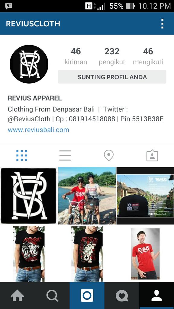 Malam Sobat mari Follow Instgram kami ReviusCloth  and Trus Support  Local Brand From Blai ..
