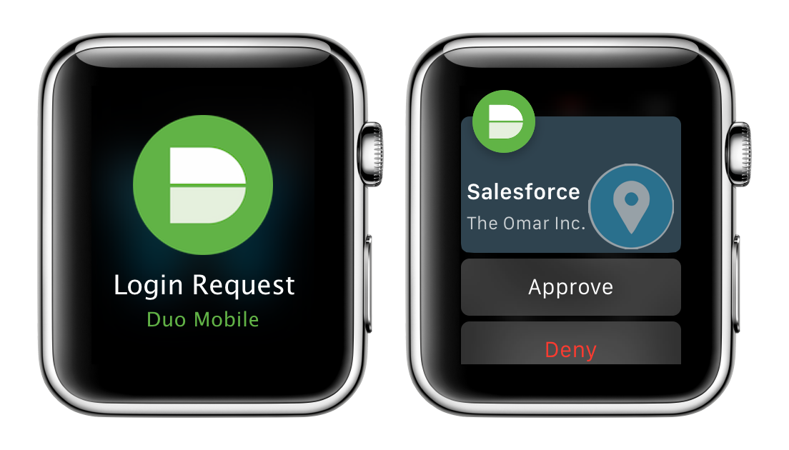 duosec's tweet photo. You asked &amp; it's here! Duo #2FA for #AppleWatch! + Touch ID &amp; auths directly from lock screen http://t.co/KakSItnfJ5 http://t.co/R1BzZaXjAq