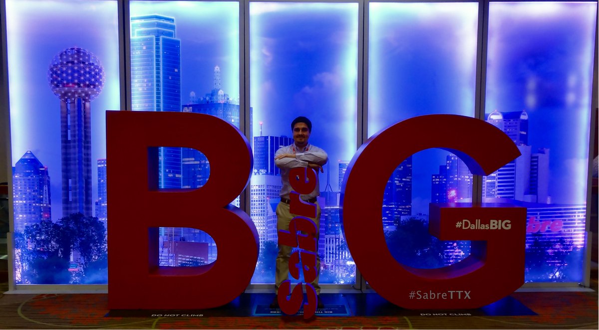 gustavohrnndz's tweet photo. In #DallasBIG things happen… like #SabreTTX. Thanks @Sabre_Corp http://t.co/uWaUbl4nIp
