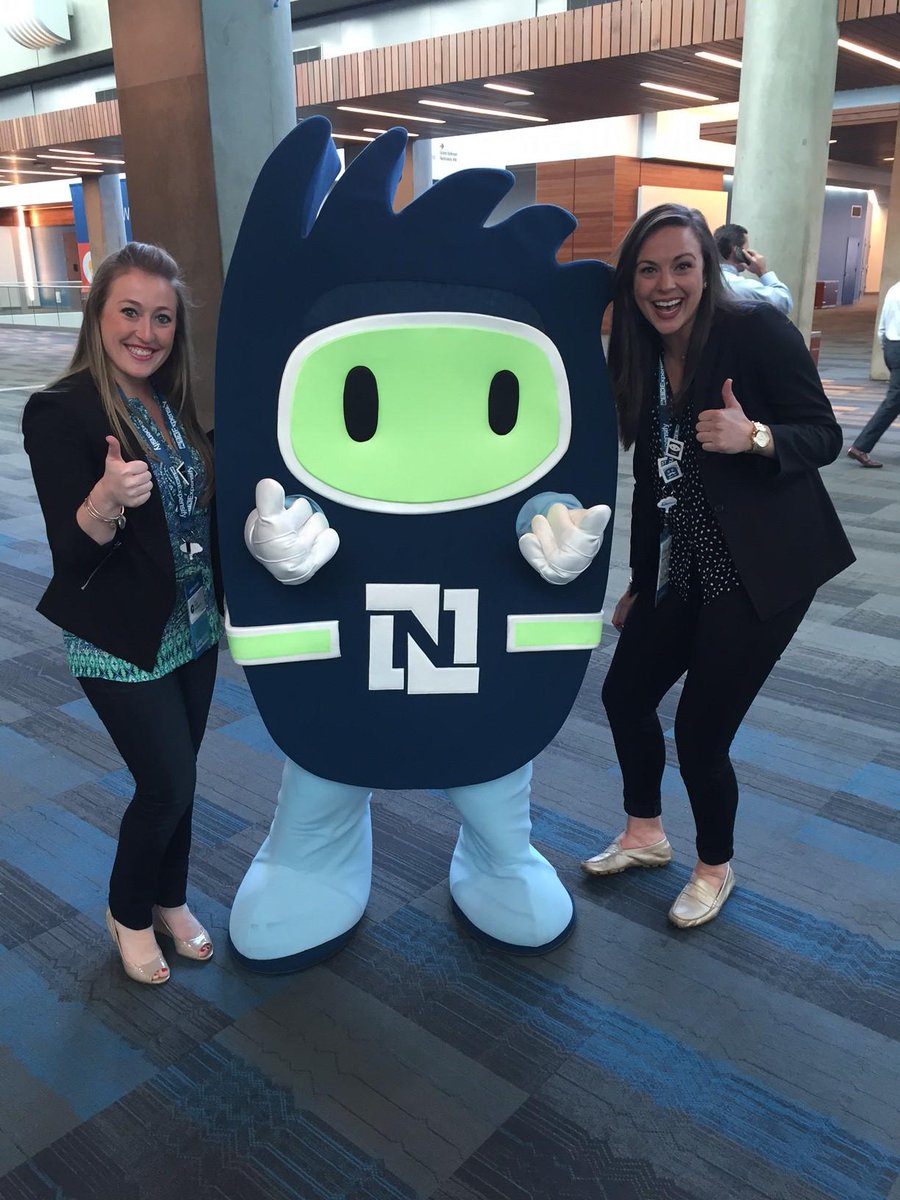 NetSuiteBDR's tweet photo. Look who our BDR Managers ran into at #SuiteWorld! Everyone wave and say hello to Suite Stanley! @NetSuite http://t.co/Ztw12ruemK