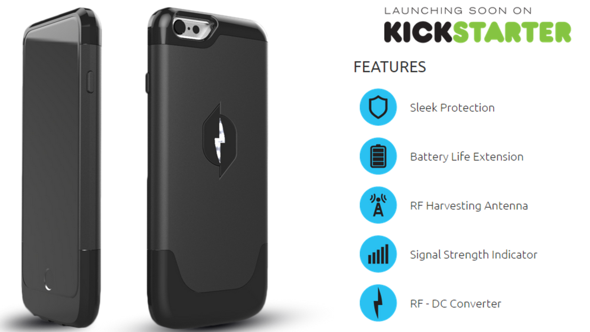 SkyNews's tweet photo. This iPhone case harvests electricity from the air http://t.co/ShljmYV9iR http://t.co/wcRdsqr0JT