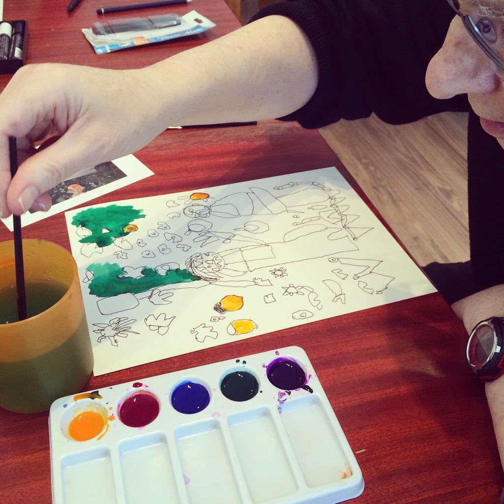 openartscol's tweet photo. Back in the Open Studio today, gallery/studio for Brighton artists with learning disabilities #art4all #brighton http://t.co/RFZqhmLhb0