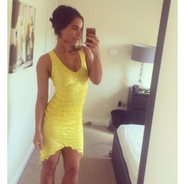 GlamShed's tweet photo. Stunning daisy lace dress back in stock perfect for occasions and holidays ☀️💛http://t.co/NxDqt20WJO http://t.co/R9ABmaS7tM