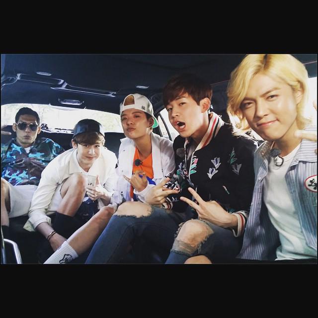 #SKNews f(x) Amber Instagram update with Henry, Kangnam, Nichkhun and Park Joon Hyung