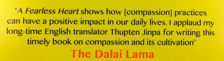 PiatkusBooks's tweet photo. Thank you His Holiness @DalaiLama for the wonderful praise for @ThuptenJinpaLa #AFEARLESSHEART http://t.co/dfjuKMjMJt